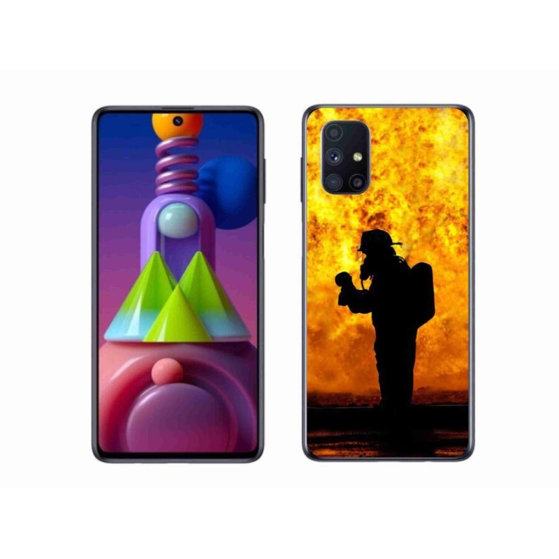 Gél borítás mmCase Samsung Galaxy M51 készülékhez - tűzoltó