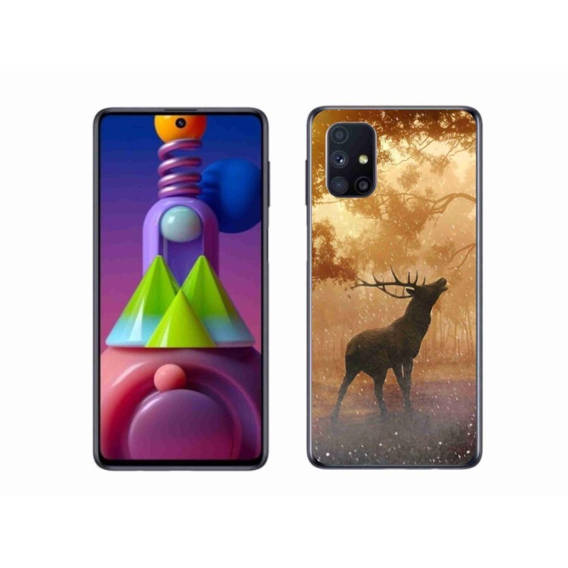 Zselés borítás mmCase Samsung Galaxy M51 készülékhez - szarvas a vadászaton