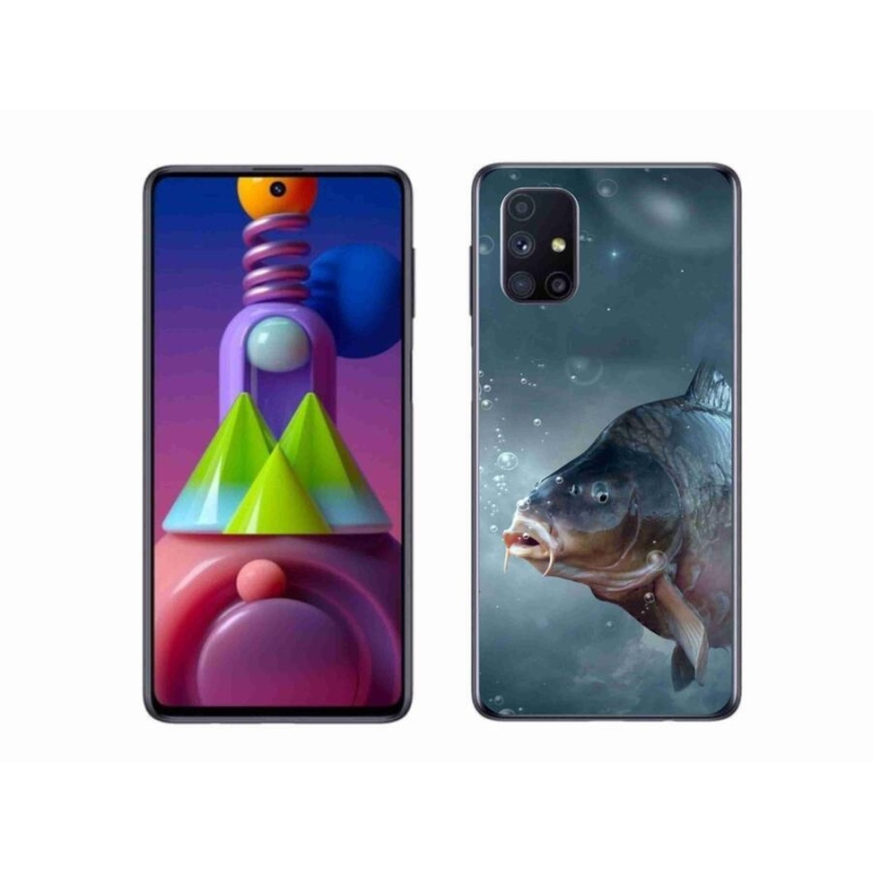 Gél borítás mmCase Samsung Galaxy M51 - ponty és buborékok
