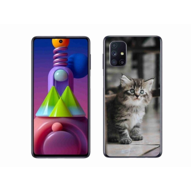 Gél borítás mmCase Samsung Galaxy M51 készülékhez - cica