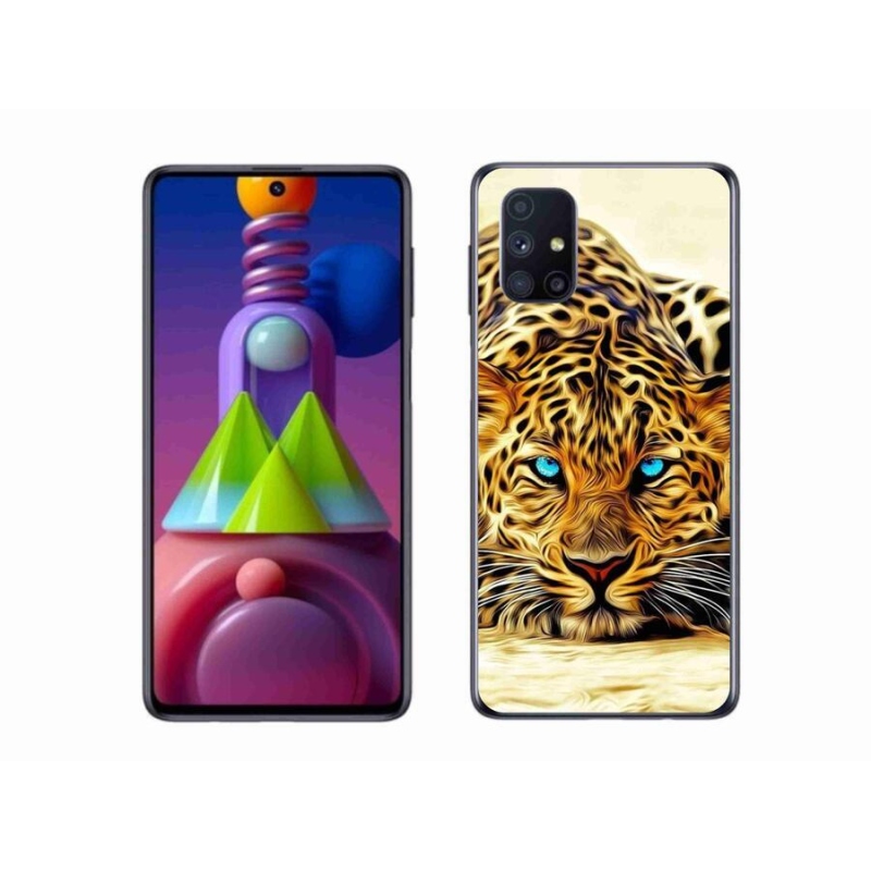Gél védőhuzat mmCase mobiltelefonhoz Samsung Galaxy M51 - rajzfilm tigris