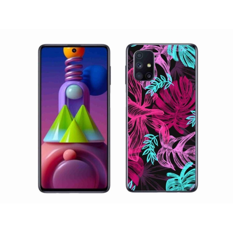 Gél védőhuzat mmCase mobiltelefonhoz Samsung Galaxy M51 - virágok 1