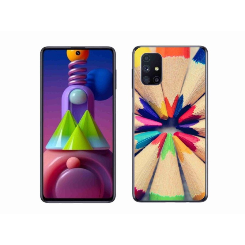 Zselés borító mmCase Samsung Galaxy M51 készülékhez - zsírkréták