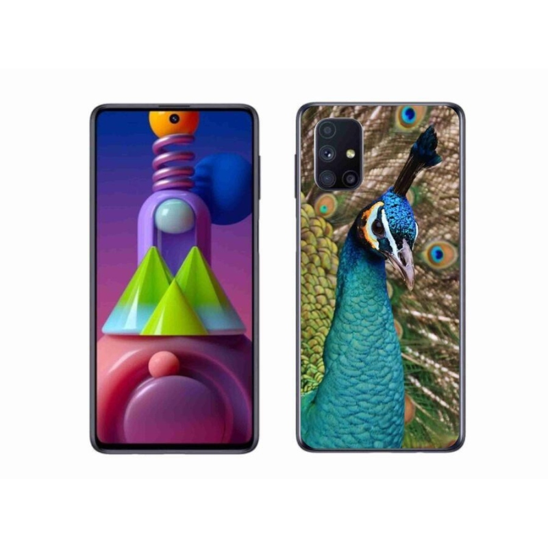 Gél védőhuzat mmCase Samsung Galaxy M51 készülékhez - páva