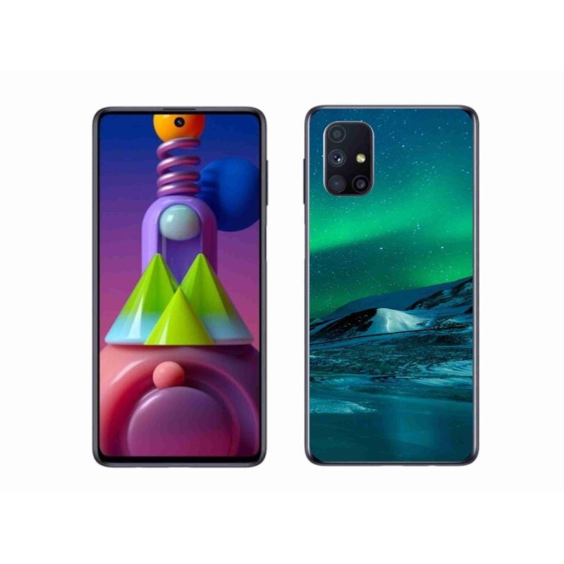 Gél borító mmCase Samsung Galaxy M51 készülékhez - sarki fény