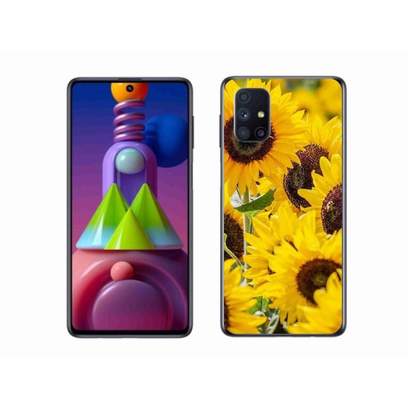 Zselés borítás mmCase Samsung Galaxy M51 készülékhez - Napraforgó