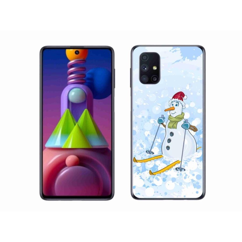 Gél védőhuzat mmCase Samsung Galaxy M51 készülékhez - hóember