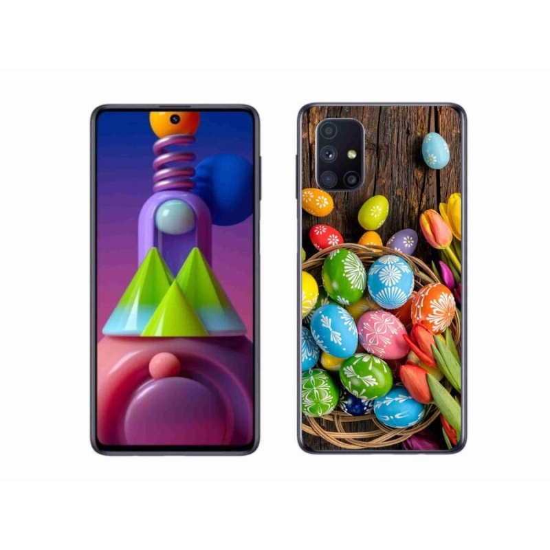 Gél borítás mmCase Samsung Galaxy M51 - Húsvéti tojás