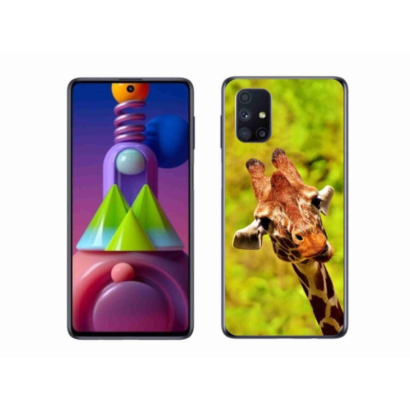 Zselés borítás mmCase Samsung Galaxy M51 készülékhez - zsiráf