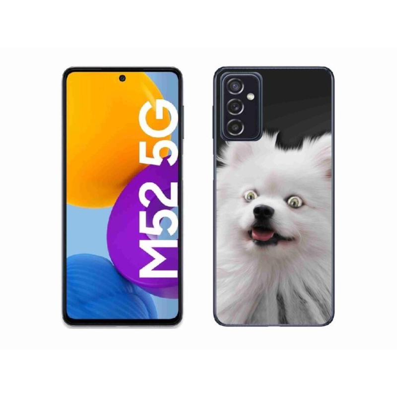 Gél védőhuzat mmCase Samsung Galaxy M52 5G - fehér tüske