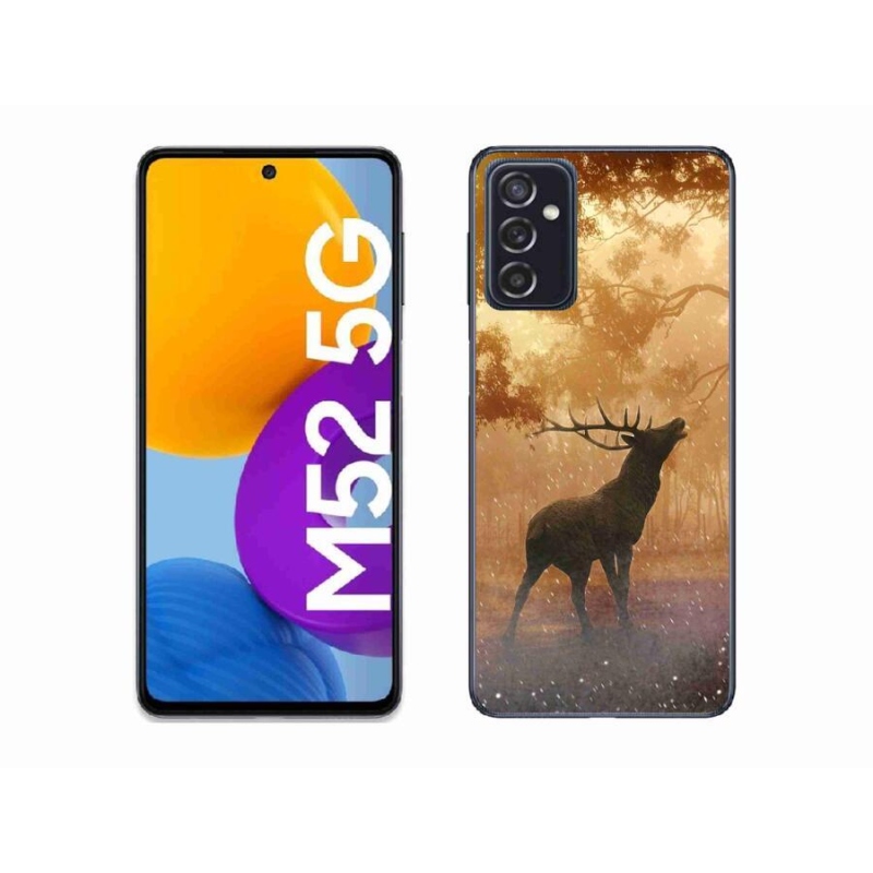 Zselés borítás mmCase Samsung Galaxy M52 5G - szarvasok a vadászaton