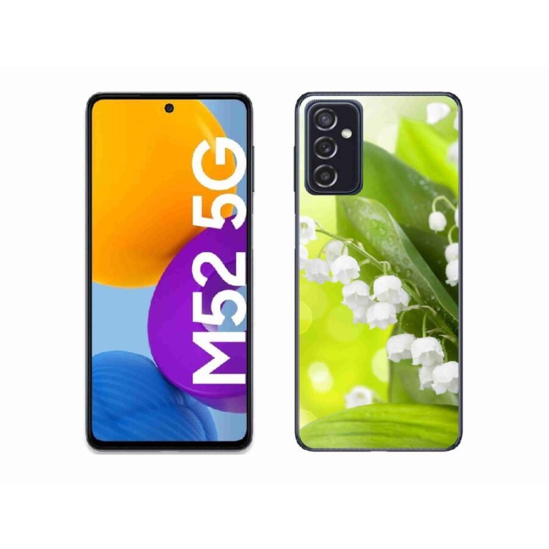 Gél borítás mmCase Samsung Galaxy M52 5G - lily of the valley - gyöngyvirág