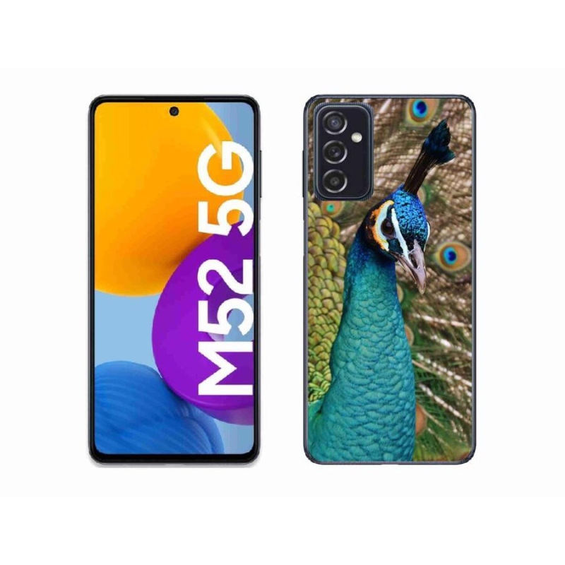Zselés borítás mmCase Samsung Galaxy M52 5G - páva