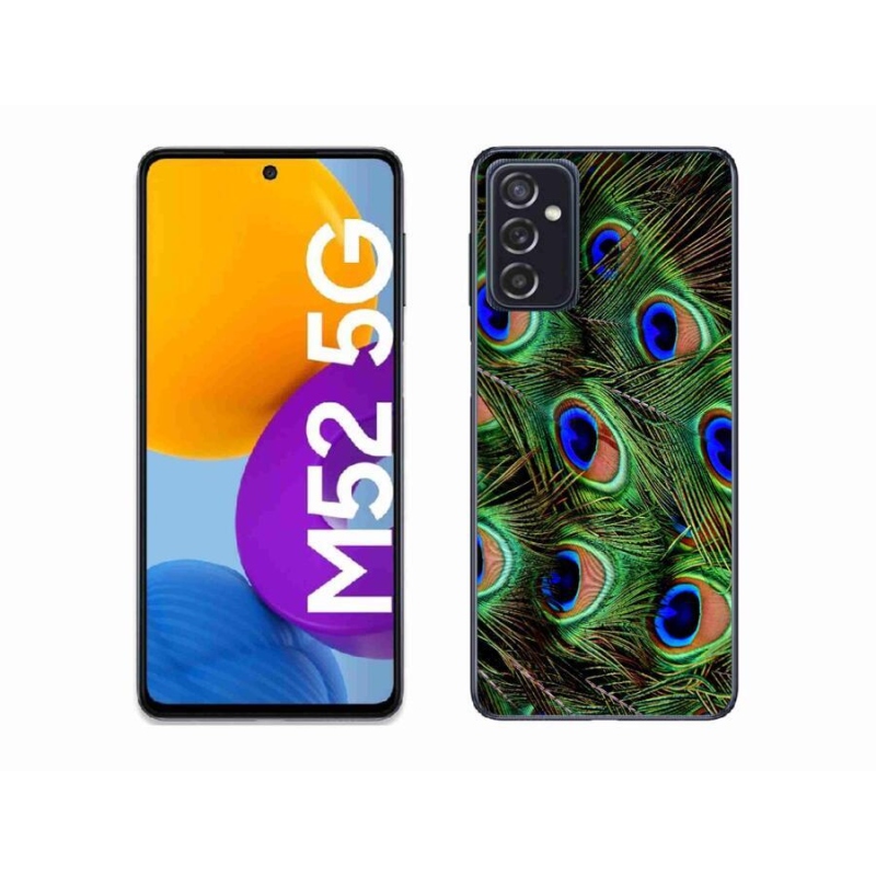 Zselés borítás mmCase Samsung Galaxy M52 5G - pávatoll