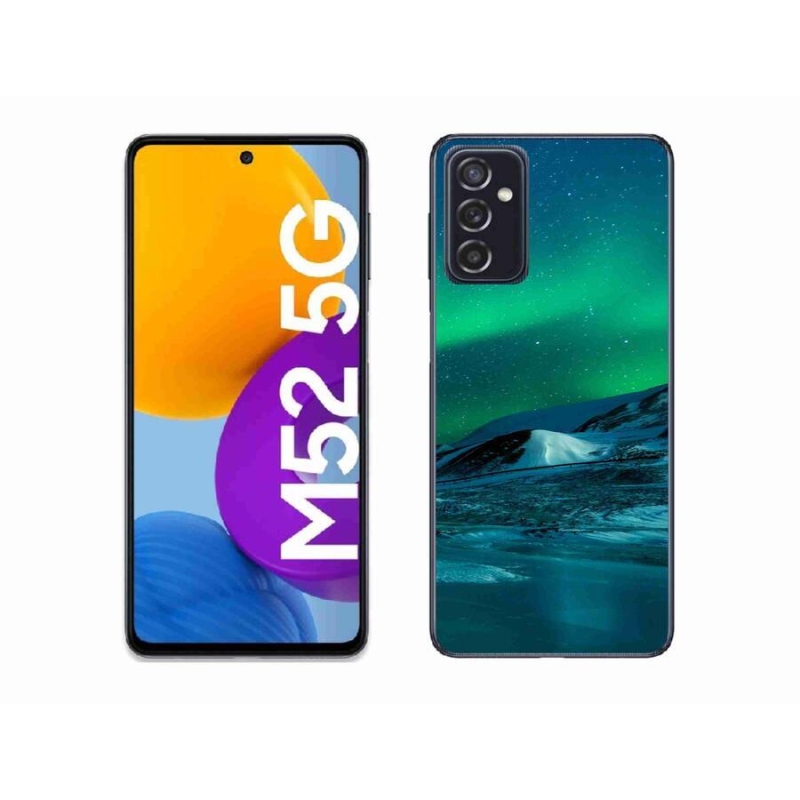 Gél borító mmCase Samsung Galaxy M52 5G - sarki fény - mmCase Samsung Galaxy M52 5G - aurora borealis