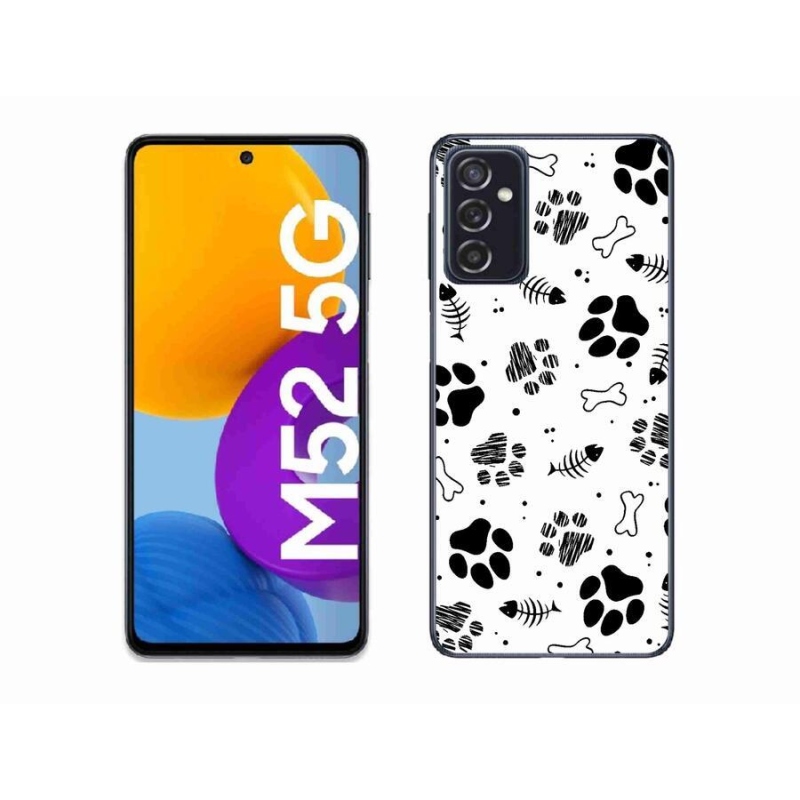 Zselés borítás mmCase Samsung Galaxy M52 5G - kutyamancsok 1