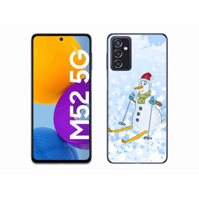 Gél védőhuzat mmCase Samsung Galaxy M52 5G - hóemberhez
