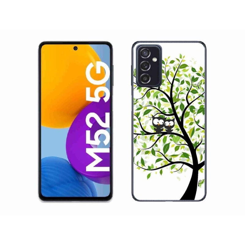 Zselés borító mmCase Samsung Galaxy M52 5G - baglyok a fán