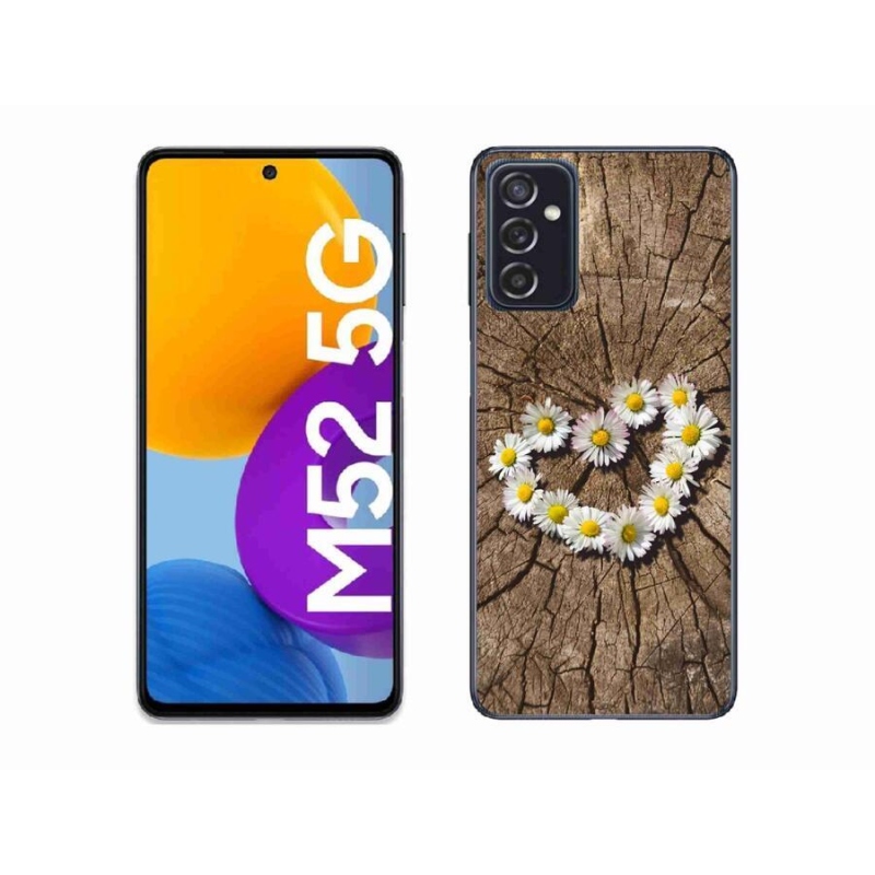 Zselés borítás mmCase Samsung Galaxy M52 5G - Százszorszépek szíve