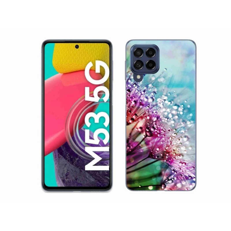 Gél borító mmCase mobiltelefonhoz Samsung Galaxy M53 5G - színes virágok