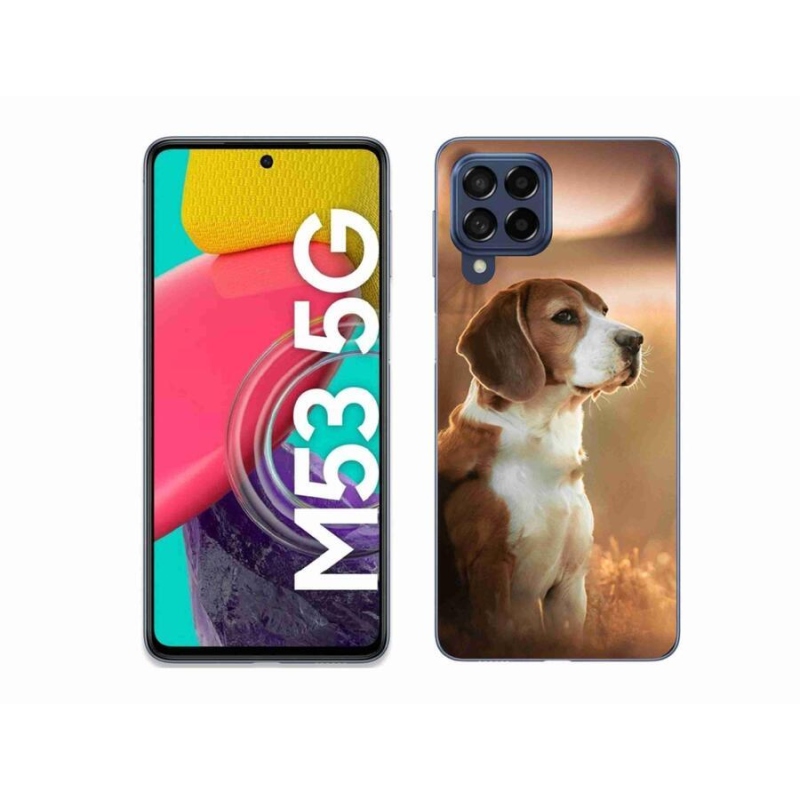 Gél védőhuzat mmCase Samsung Galaxy M53 5G - bézs színű
