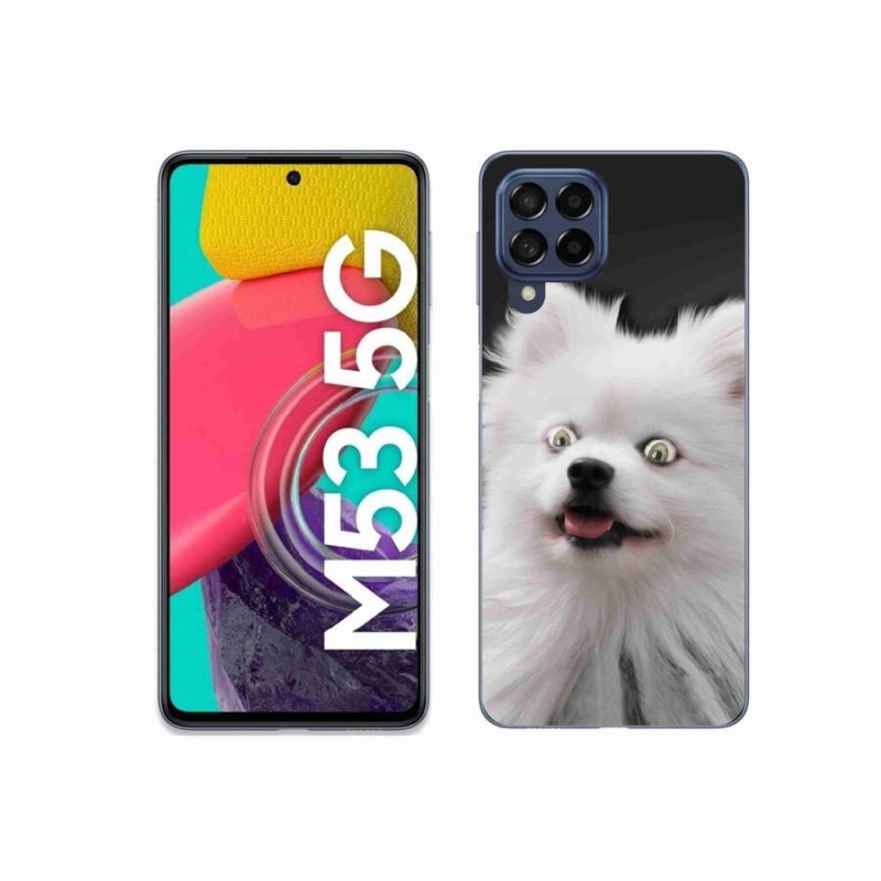 Zselés borítás mmCase Samsung Galaxy M53 5G - fehér tüske