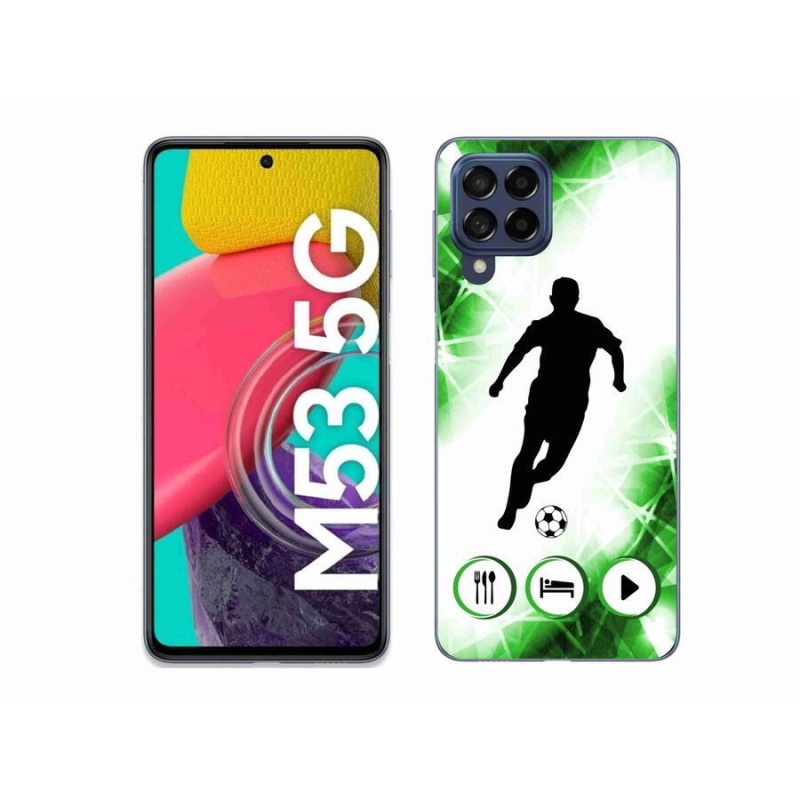 Zselés borítás mmCase Samsung Galaxy M53 5G - focista számára