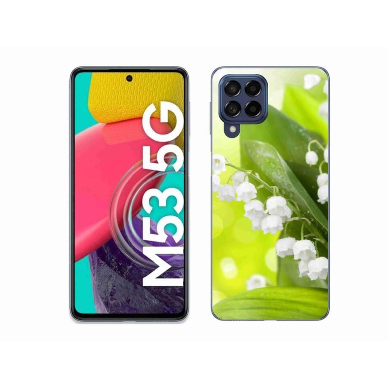 Gél borítás mmCase Samsung Galaxy M53 5G - lily of the valley - gyöngyvirág