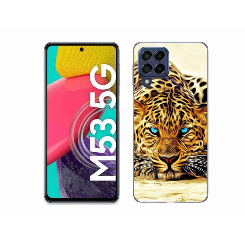 Gél borítás mmCase Samsung Galaxy M53 5G - rajzfilm tigrishez