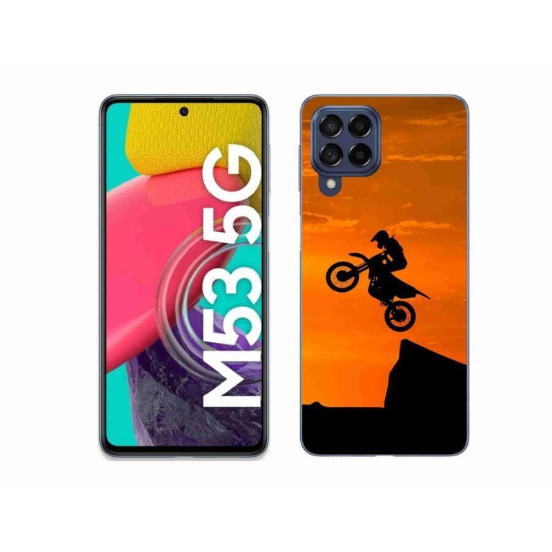 Zselés borítás mmCase Samsung Galaxy M53 5G - motocross