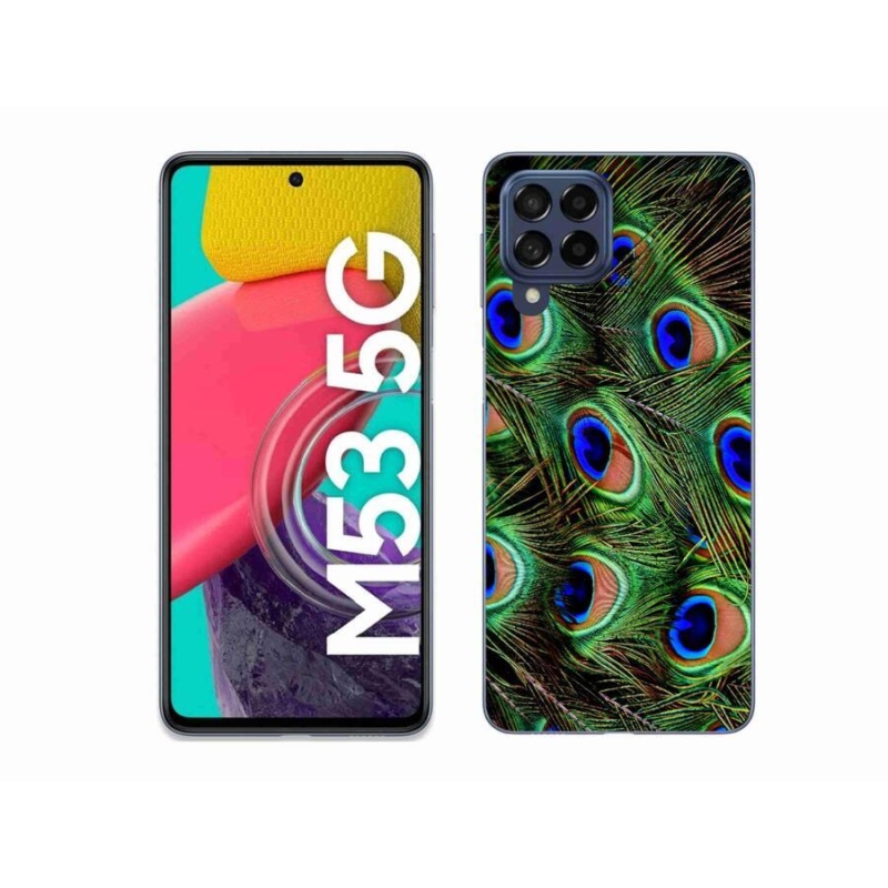 Zselés borítás mmCase Samsung Galaxy M53 5G - pávatoll
