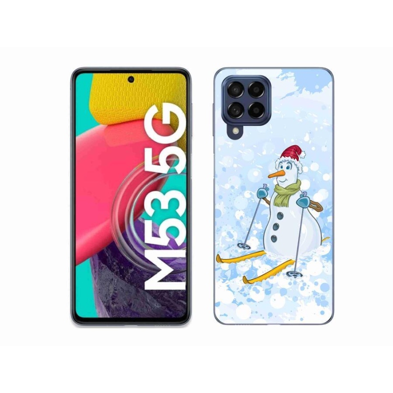 Gél védőhuzat mmCase Samsung Galaxy M53 5G - hóemberhez