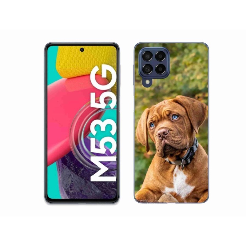 Zselés borítás mmCase Samsung Galaxy M53 5G - kölyökkutyakölyökhöz