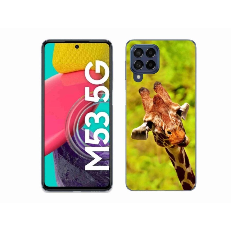 Gél védőhuzat mmCase Samsung Galaxy M53 5G - zsiráf