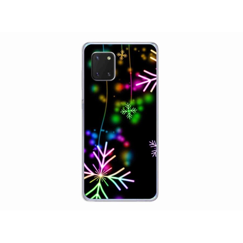Gél borítás mmCase a mobil Samsung Galaxy Note 10 Lite - színes pelyhekkel