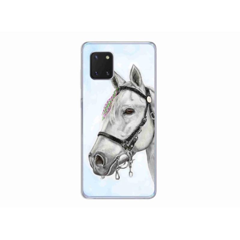 Zselés borítás mmCase Samsung Galaxy Note 10 Lite készülékhez - fehér ló 1
