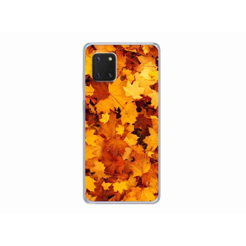 Zselés borítás mmCase Samsung Galaxy Note 10 Lite készülékhez - juharlevelek
