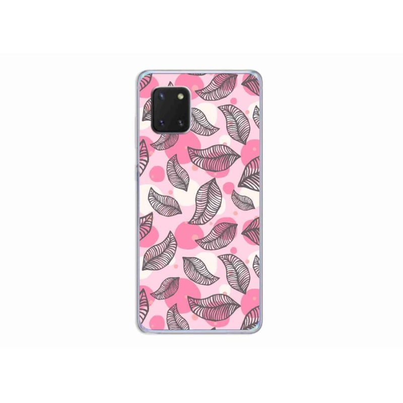 Gél borítás mmCase Samsung Galaxy Note 10 Lite készülékhez - rajzfilmes hulló levelek