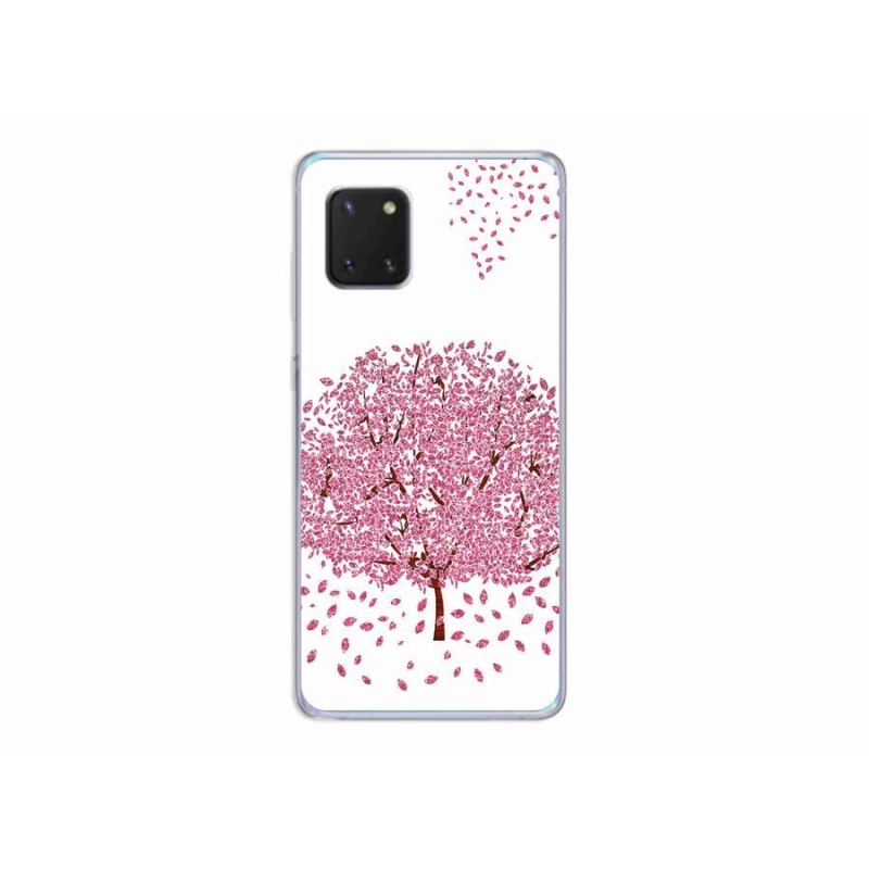 Zselés borítás mmCase Samsung Galaxy Note 10 Lite készülékhez - rajzfilmfa levelekkel