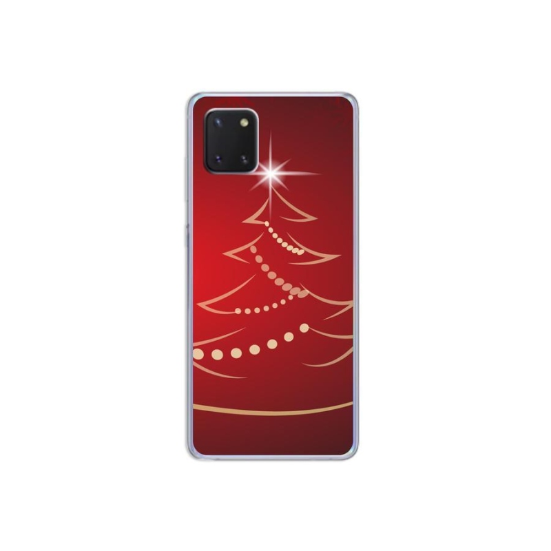 Gél borító mmCase Samsung Galaxy Note 10 Lite készülékhez - karácsonyfa karikatúra