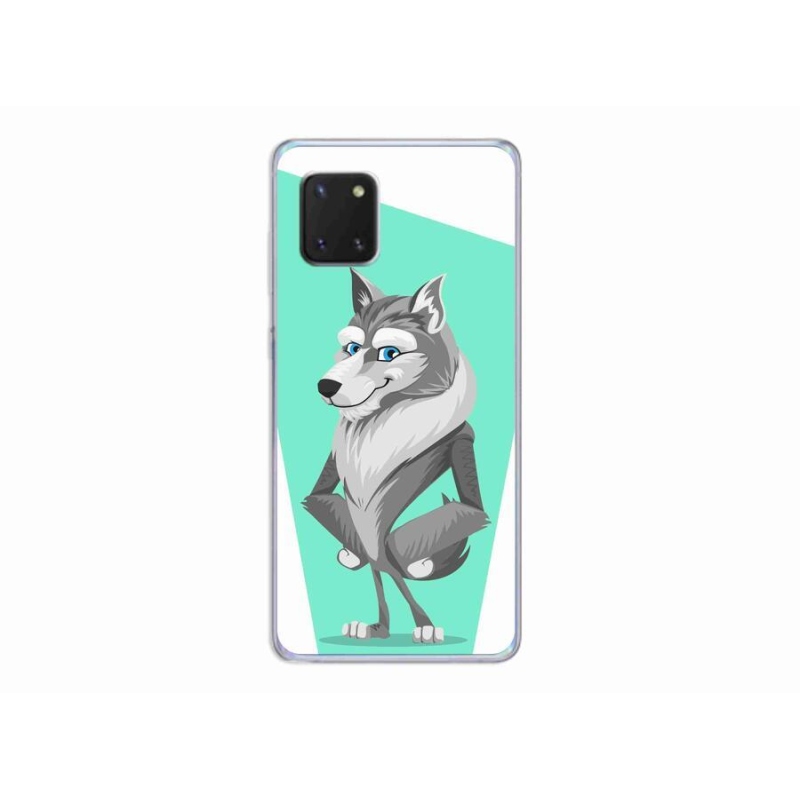 Zselés borítás mmCase Samsung Galaxy Note 10 Lite készülékhez - rajzfilm farkas