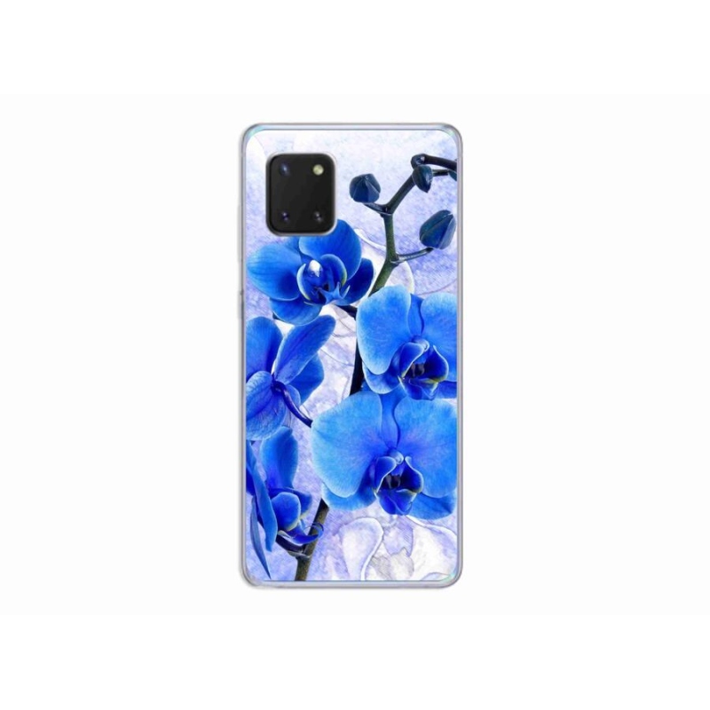 Gél védőhuzat mmCase Samsung Galaxy Note 10 Lite készülékhez - kék virágok