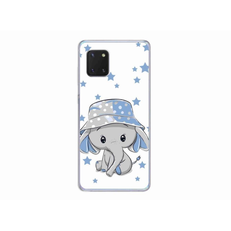 Zselés borítás mmCase Samsung Galaxy Note 10 Lite készülékhez - kék elefánt