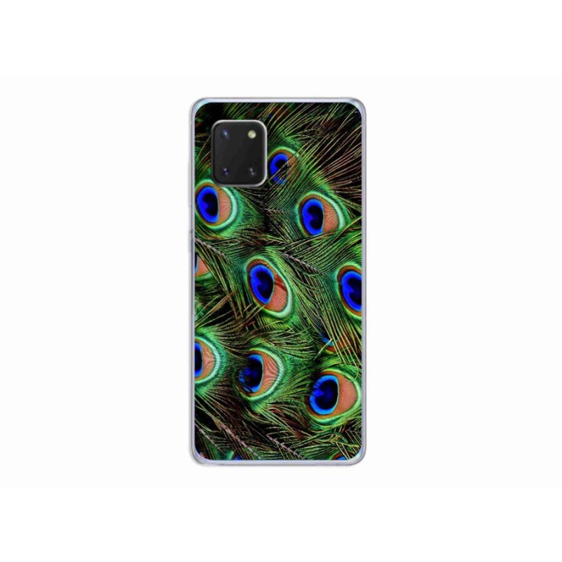 Zselés borítás mmCase Samsung Galaxy Note 10 Lite készülékhez - pávatoll