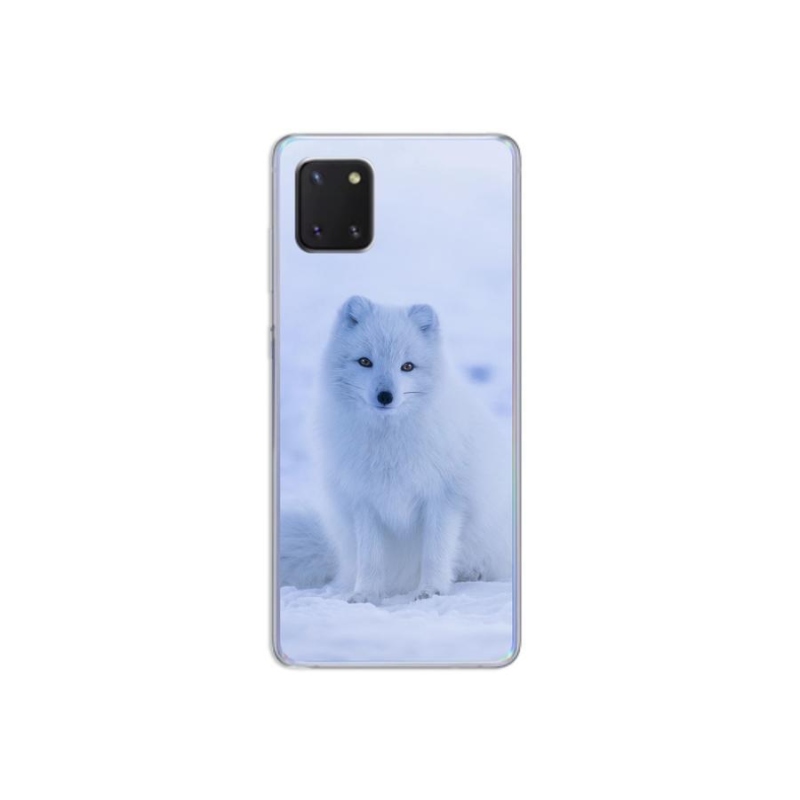 Zselés borítás mmCase Samsung Galaxy Note 10 Lite készülékhez - polár róka