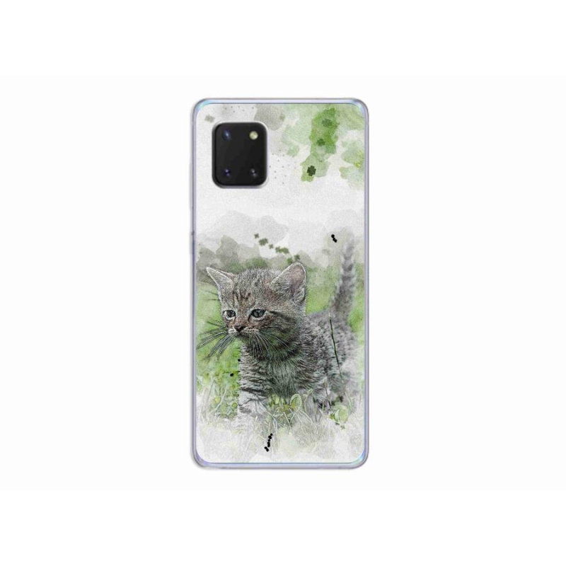 Gél borítás mmCase Samsung Galaxy Note 10 Lite készülékhez - aranyos cica 1