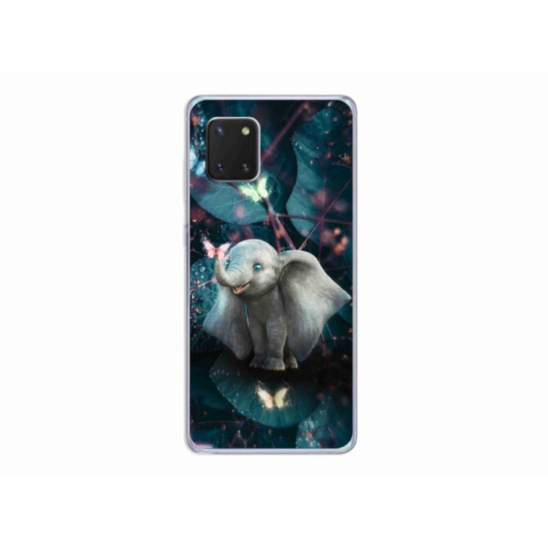 Gél borítás mmCase Samsung Galaxy Note 10 Lite készülékhez - aranyos elefánt