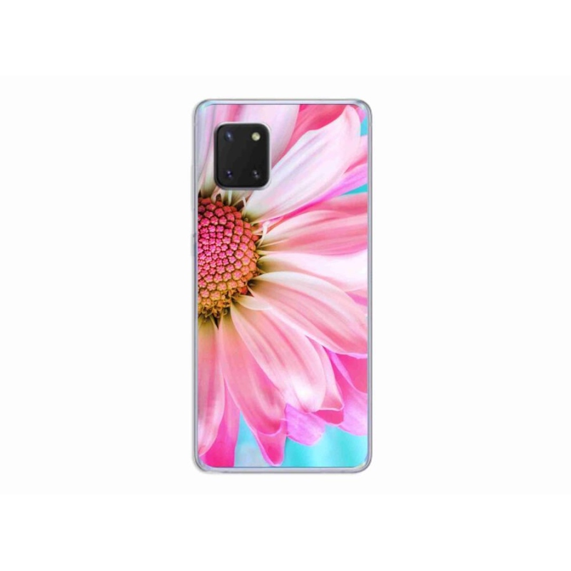 Gél védőhuzat mmCase Samsung Galaxy Note 10 Lite készülékhez - rózsaszín virág