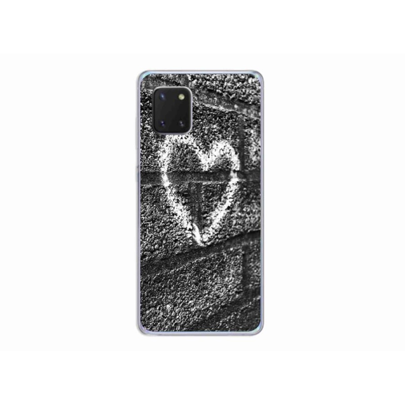 Gél borítás mmCase Samsung Galaxy Note 10 Lite készülékhez - szív a falon