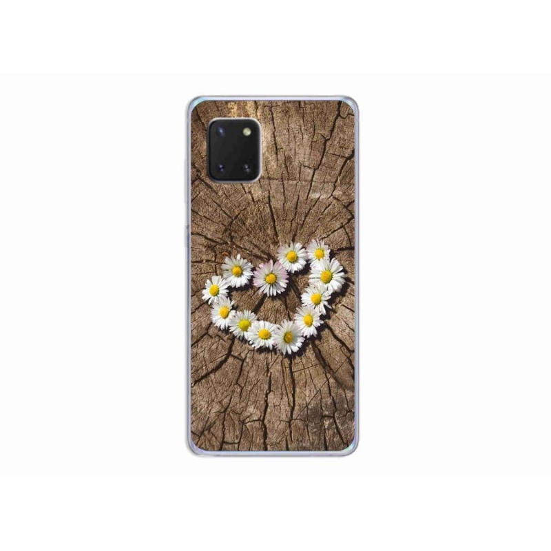 Zselés borítás mmCase Samsung Galaxy Note 10 Lite készülékhez - százszorszépek szíve